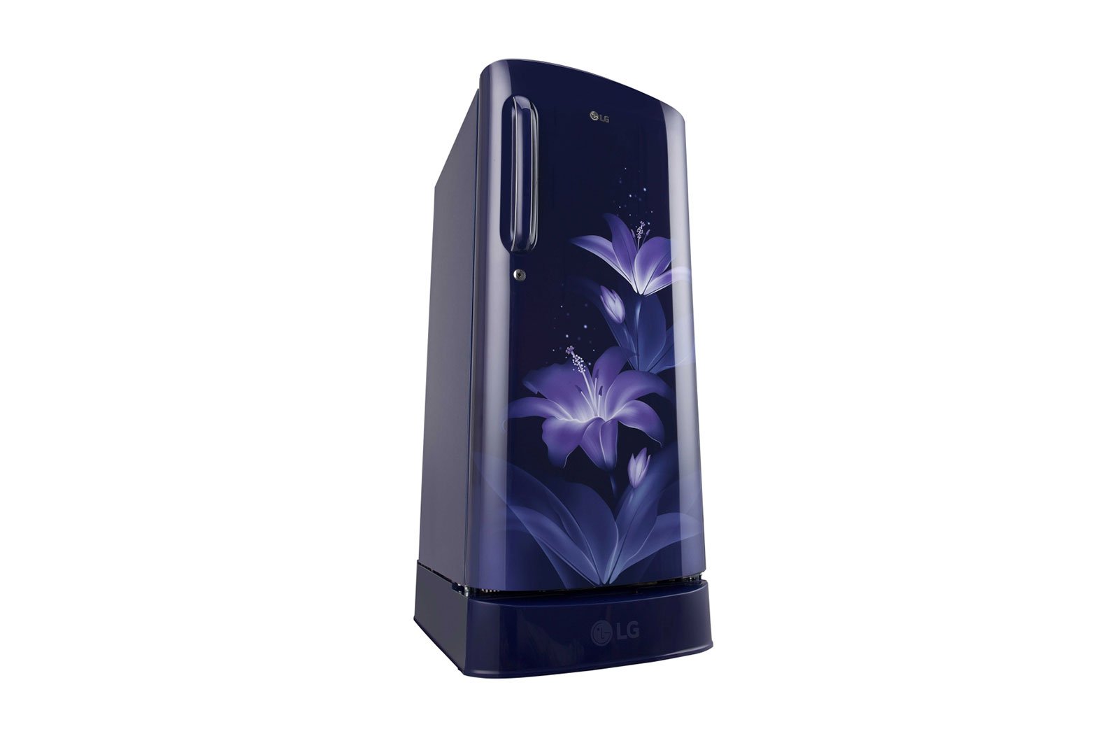 LG 190 L Direct Cool Single Door 4 Star (2020) Refrigerator with Base Drawer (Blue Plumeria, GL-D201ABPY)