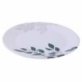 Golden Fish Unbreakable Round Leaves Print Full Dinner Plates (Set of 6 Plates)