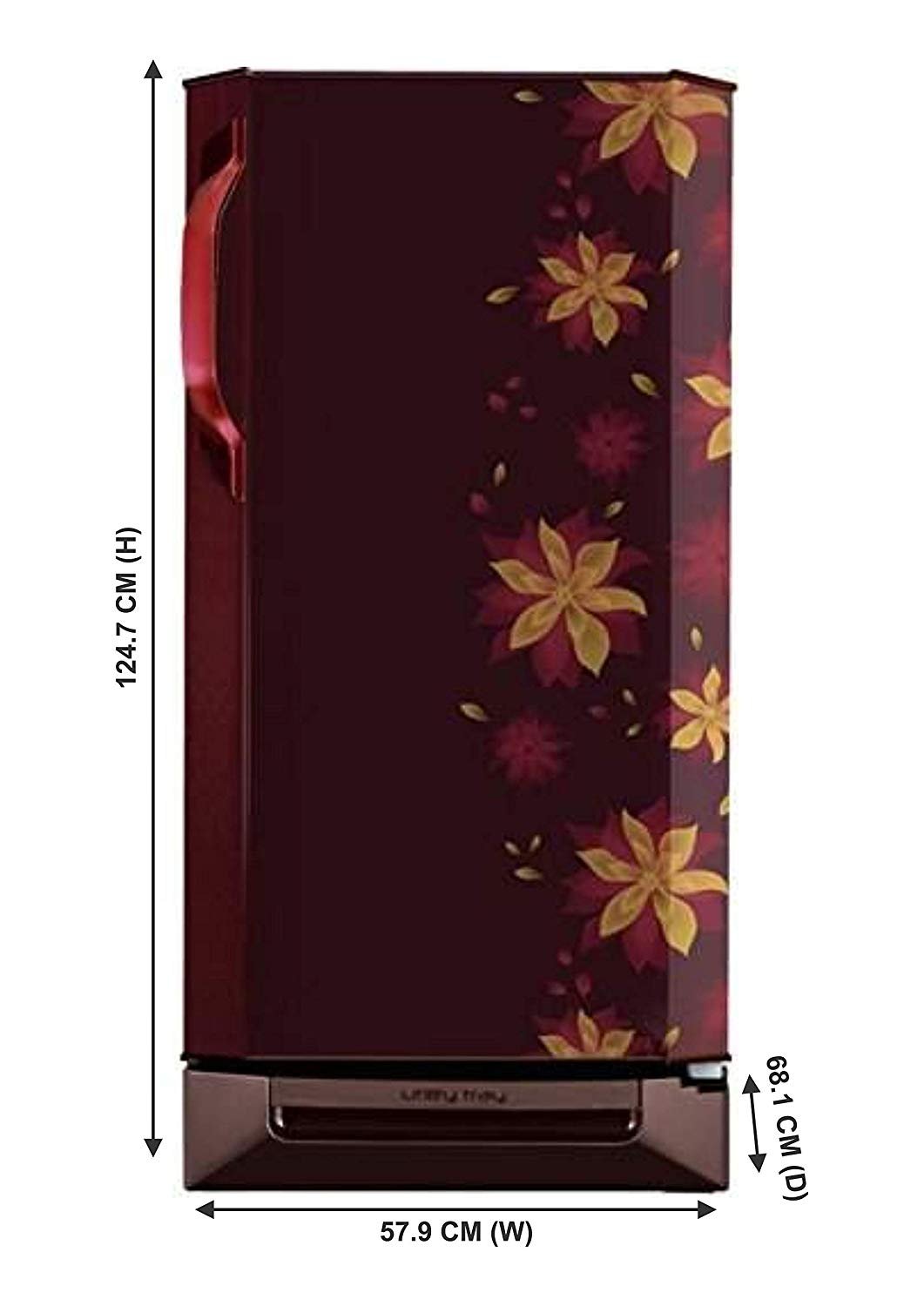 Godrej 190 L Direct Cool Single Door 3 Star Refrigerator with In-Built MP3 Player (Noble Wine, RD 1903 PM 3.2 NBL WIN)