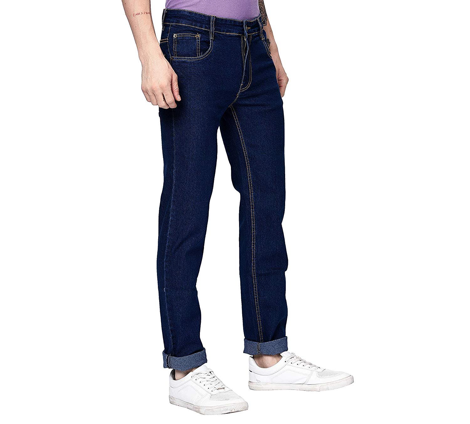 STUDIO NEXX Men’s Regular Fit Stretch Jeans