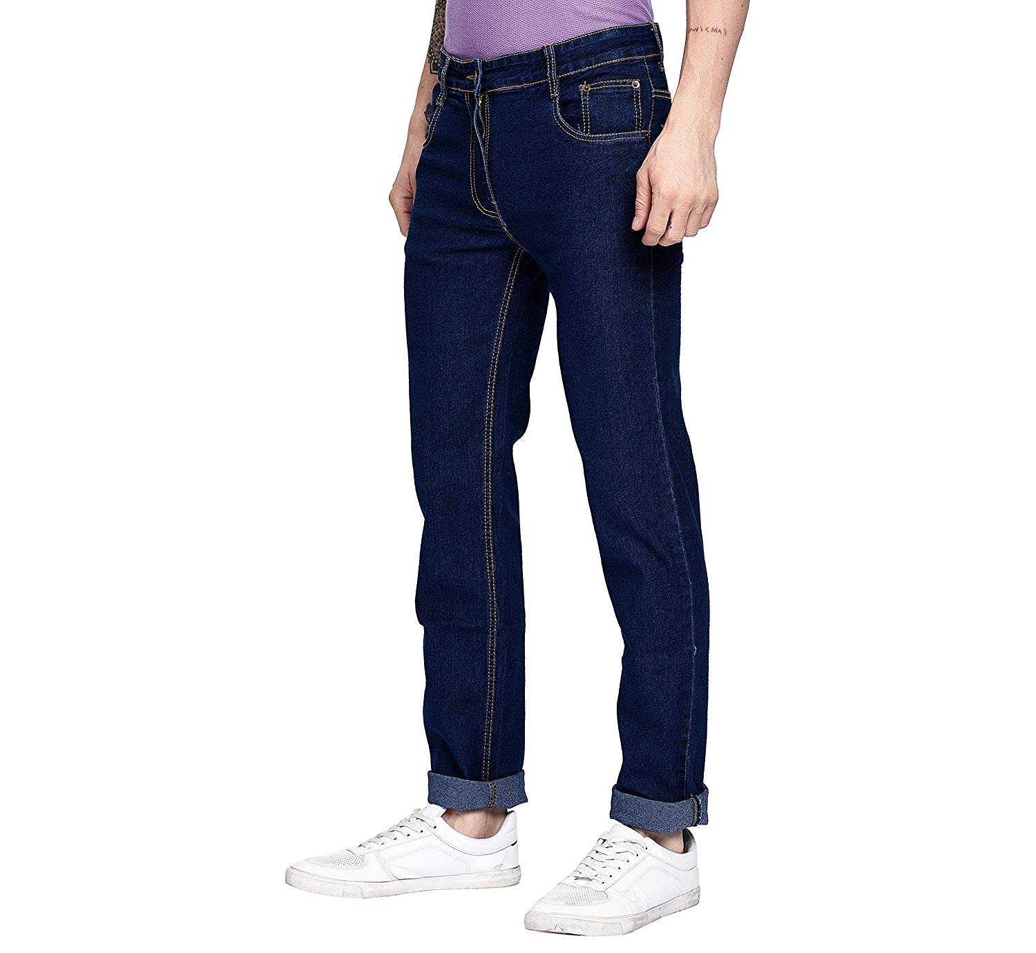STUDIO NEXX Men’s Regular Fit Stretch Jeans
