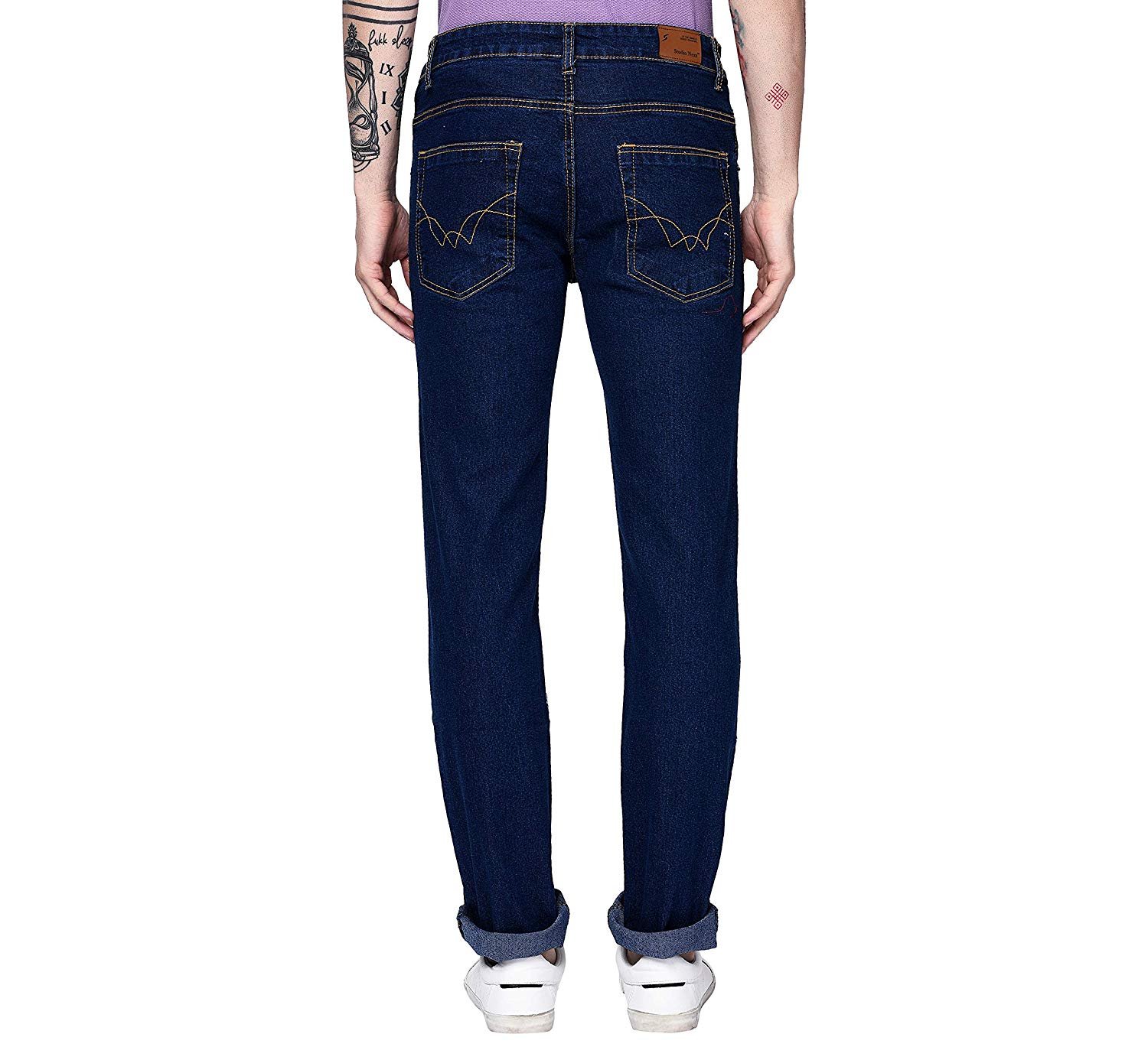 STUDIO NEXX Men’s Regular Fit Stretch Jeans