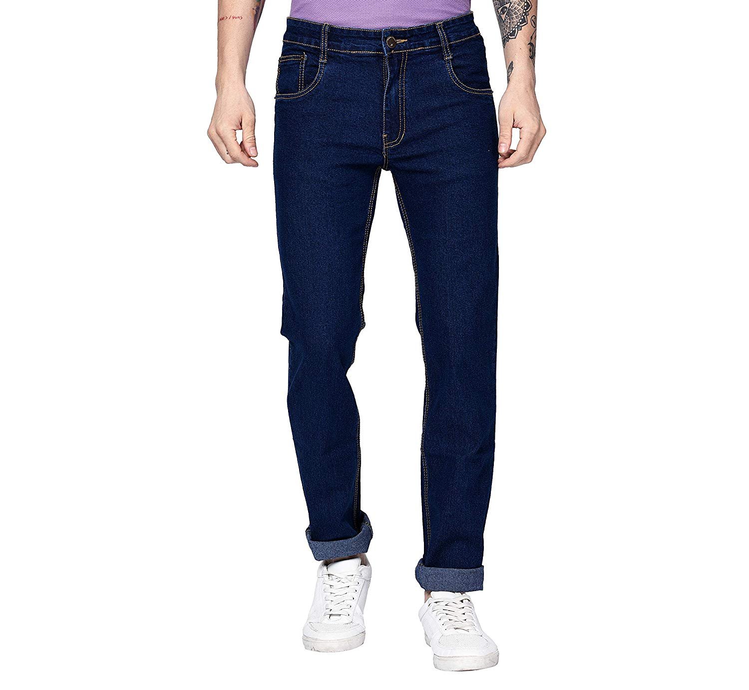 STUDIO NEXX Men’s Regular Fit Stretch Jeans