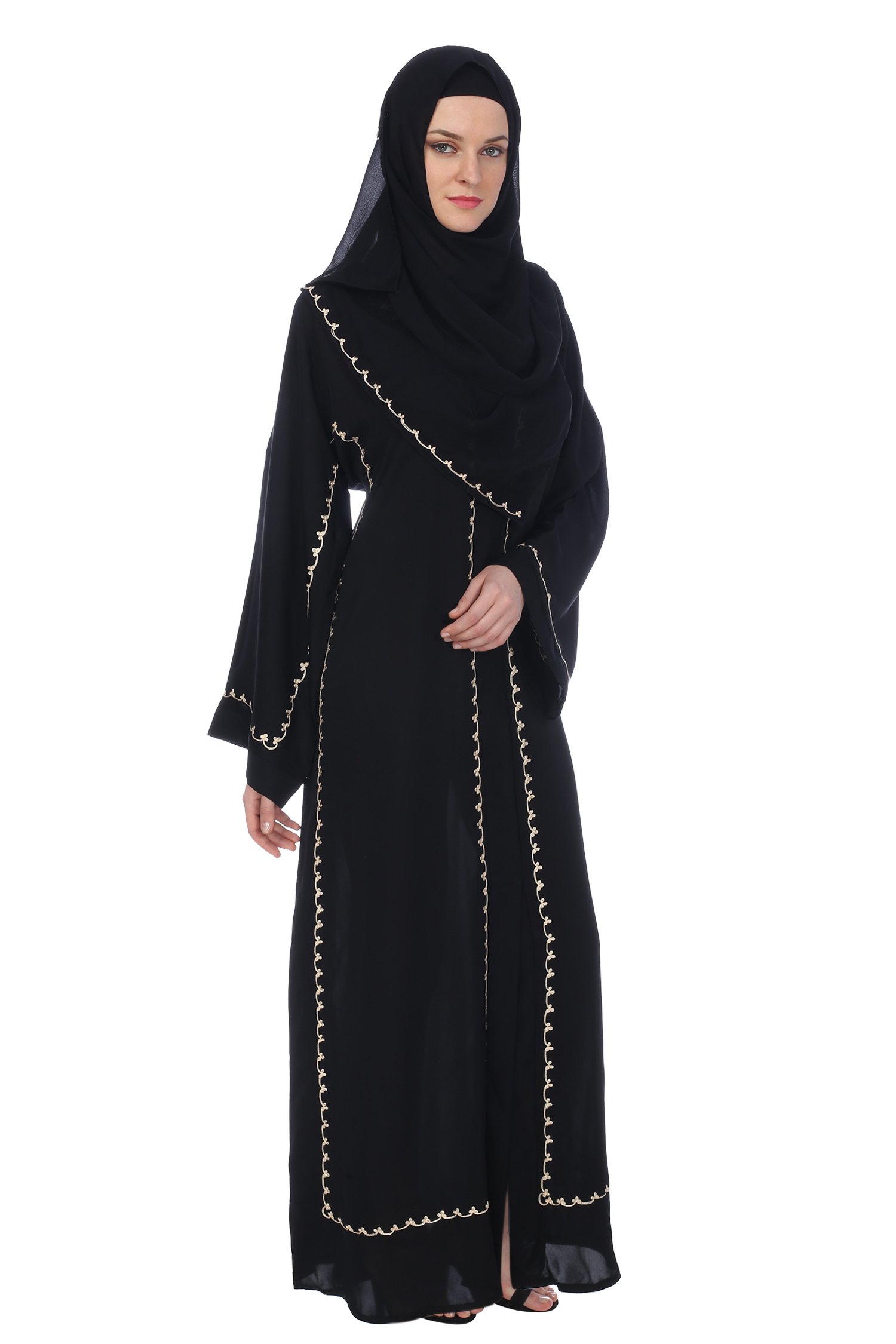 Ayesha Creations Dubai Abayas for Women (Thread Work)