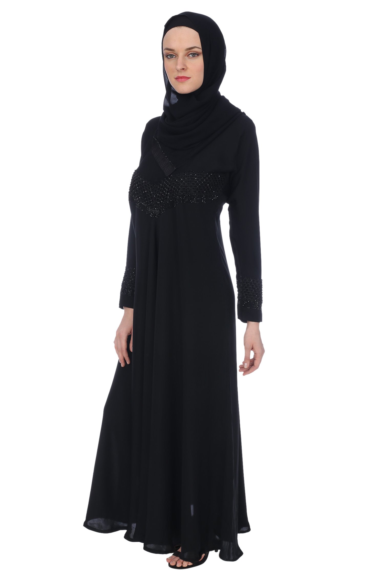 Ayesha Creations Dubai Abayas for Women (Stones)