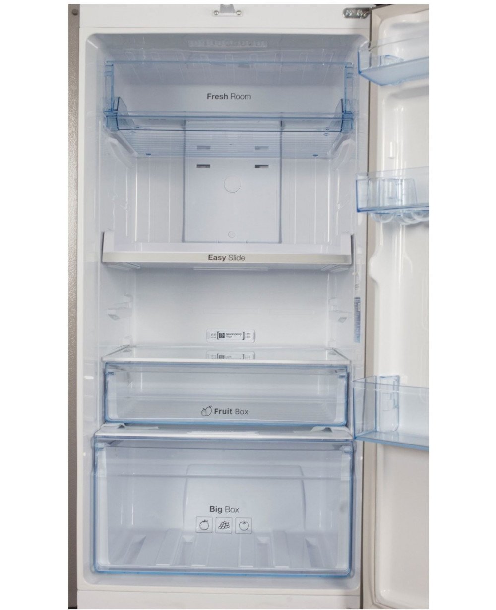 Samsung 253 L Frost Free Double Door 4 Star (2019) Refrigerator (Elegant Inox, RT28M3424S8/HL)