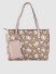 Brown & White Printed Shoulder Bag