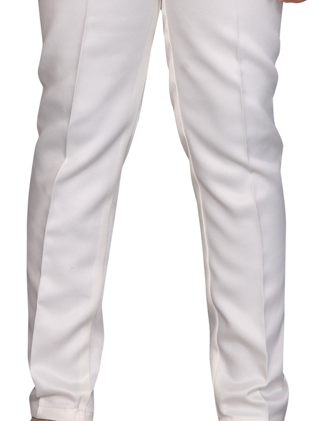 Boys Cream-Coloured & White Printed Sherwani Set