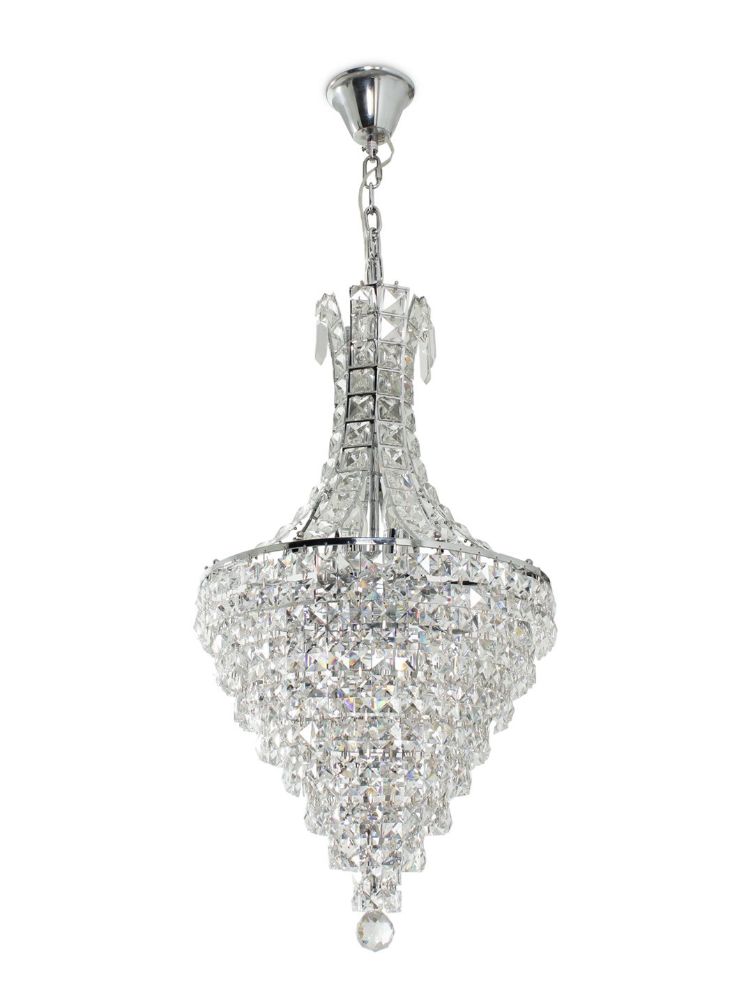 Silver-Toned & Gold-Toned Ceiling Lamp