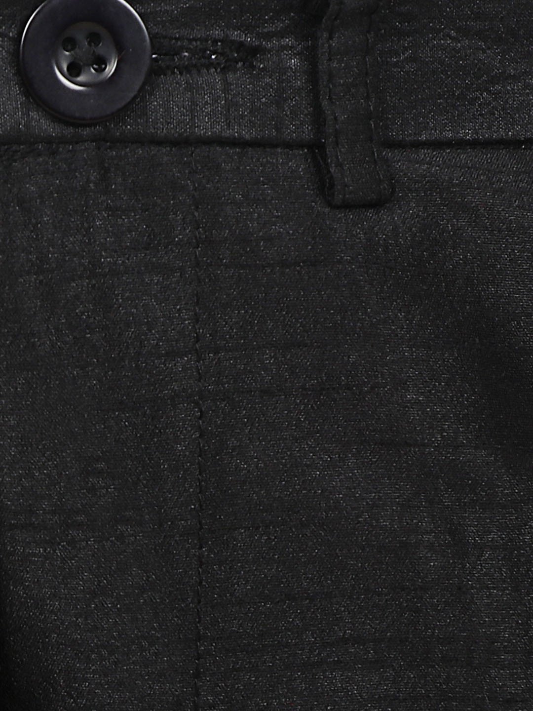 Boys Black Solid Sherwani Set