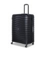 Set Of 2 Black 360 Degree Rotation Hard-Sided Intervolve Trolley Suitcases