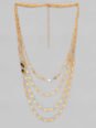 Gold-Plated Alloy Layered Necklace