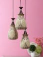 White Printed Pendant Ceiling Lamp