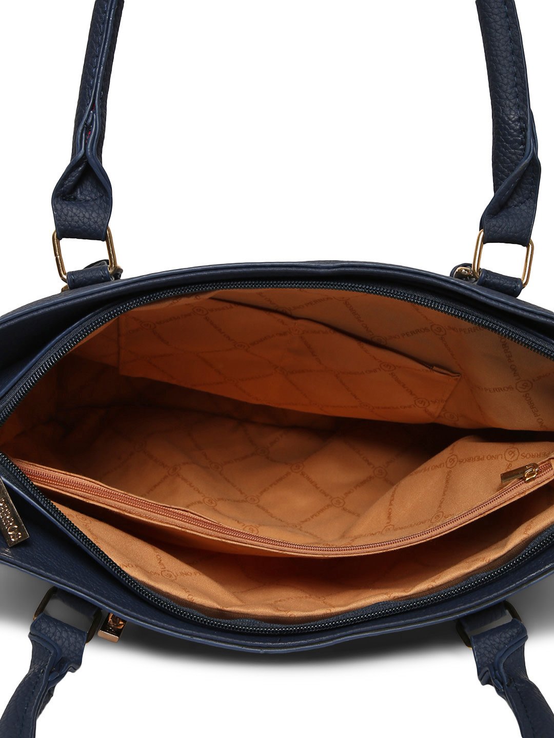 Navy Blue Solid Shoulder Bag