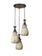 White Printed Pendant Ceiling Lamp