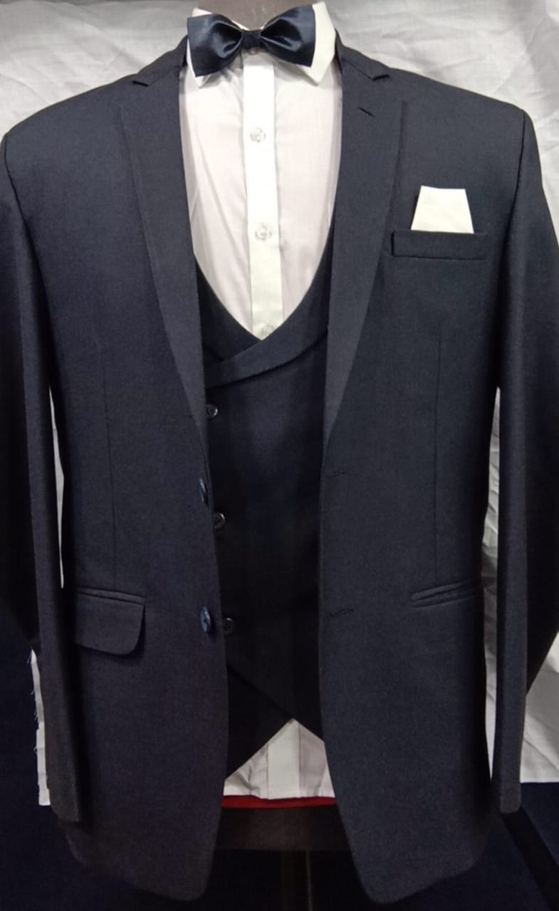 Stylish overlap waistcoat and SB Blazer- 3 Piece Suit