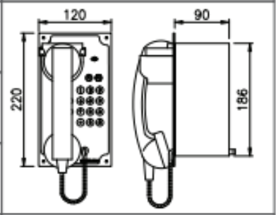 Marine Auto Telephone (ATS-201-A) – Panel Mount